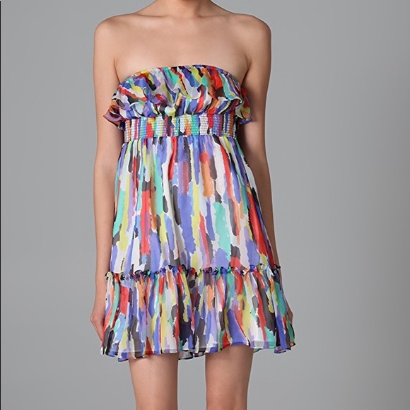 Shoshanna Dresses & Skirts - Silk ruffle cover up/dress